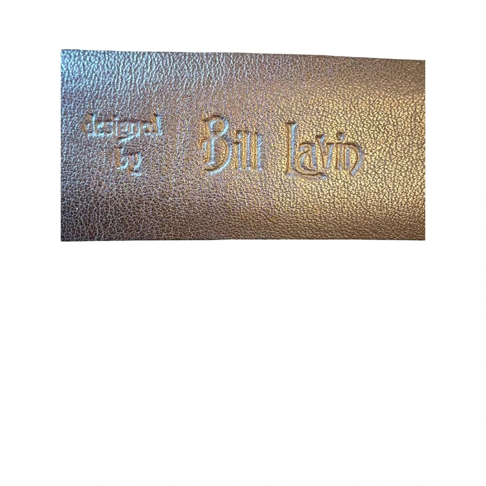 Bill Lavin Belt Brown Italian Calfskin Soft Collections 38/95 Dress Leather